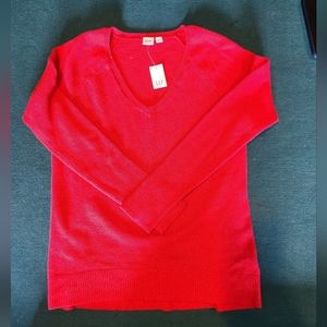 Gap V-neck Red Sweater